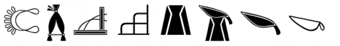 Hieroglyph H Regular Font UPPERCASE