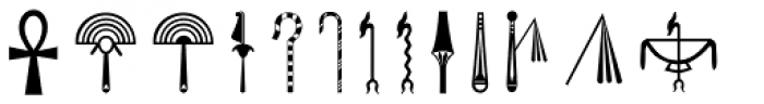 Hieroglyph H Regular Font LOWERCASE