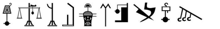 Hieroglyph I Regular Font OTHER CHARS
