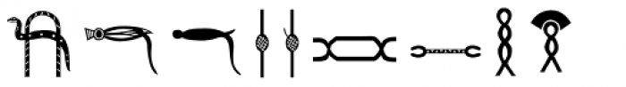 Hieroglyph I Regular Font UPPERCASE