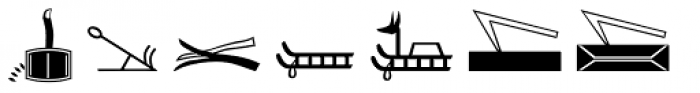 Hieroglyph I Regular Font LOWERCASE