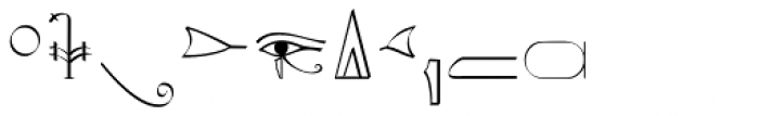 Hieroglyphic Phonetic Font OTHER CHARS