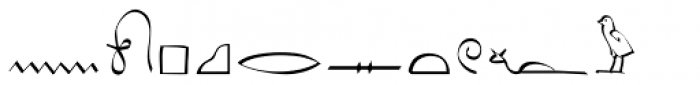 Hieroglyphic Phonetic Font LOWERCASE