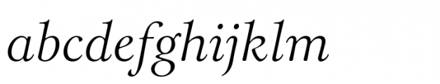 Hierophant Light Italic Font LOWERCASE