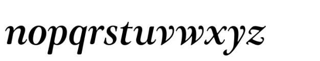 Hierophant Medium Italic Font LOWERCASE