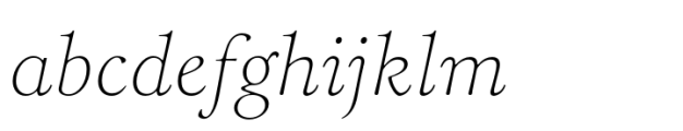 Hierophant Thin Italic Font LOWERCASE