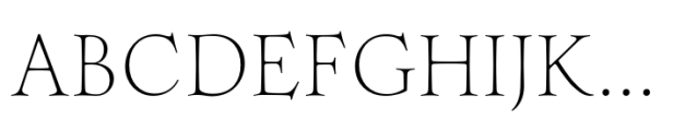 Hierophant Thin Font UPPERCASE