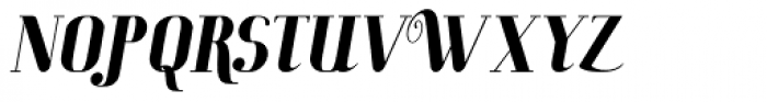 Hiew Italic Font UPPERCASE