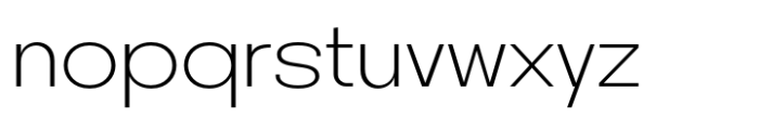 Hifty Extra Light Font LOWERCASE