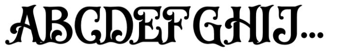 Higborn Font UPPERCASE