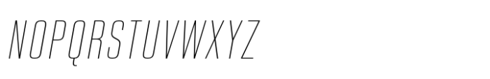 Higgs Thin Italic Font UPPERCASE