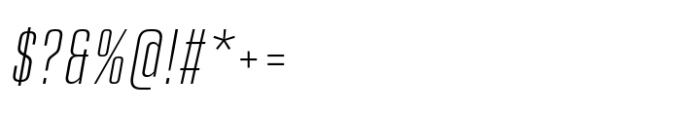 Higgs XLight Italic Font OTHER CHARS