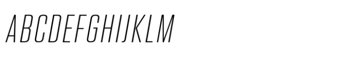 Higgs XLight Italic Font UPPERCASE