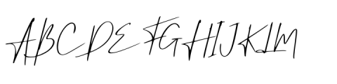 High Billion Script Slant Font UPPERCASE