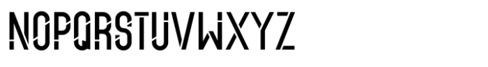 High Cut Font LOWERCASE