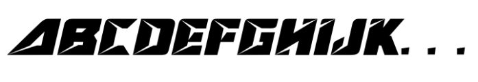 High Speed Font UPPERCASE