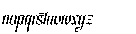 Highcrest Italic Font LOWERCASE