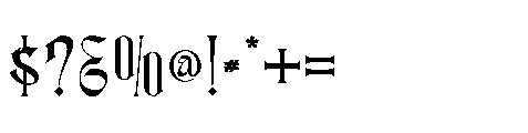 Highcrest Regular Font OTHER CHARS