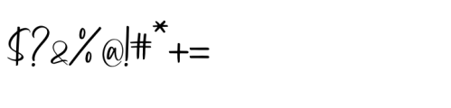 Highest Bluebell Regular Font OTHER CHARS