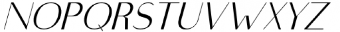 Highfield Thin Italic Font UPPERCASE