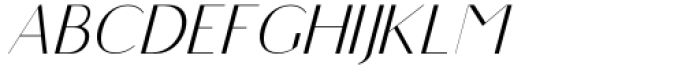 Highfield Thin Italic Font LOWERCASE