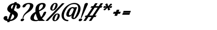 Highhope Serif Bold Italic Font OTHER CHARS