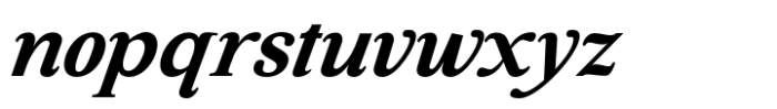 Highhope Serif Bold Italic Font LOWERCASE