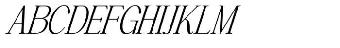 Highhope Serif Extra Light Italic Font UPPERCASE