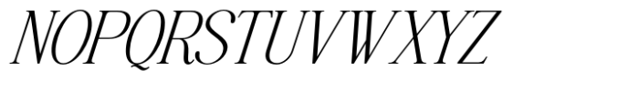 Highhope Serif Extra Light Italic Font UPPERCASE