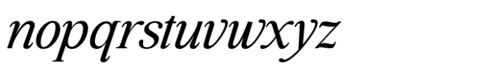 Highhope Serif Italic Font LOWERCASE