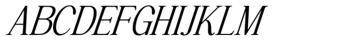 Highhope Serif Light Italic Font UPPERCASE