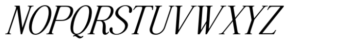 Highhope Serif Light Italic Font UPPERCASE