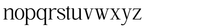 Highhope Serif Light Font LOWERCASE