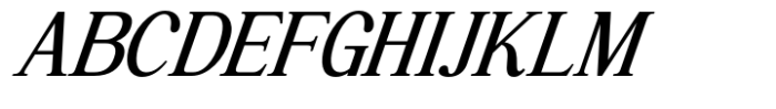 Highhope Serif Medium Italic Font UPPERCASE