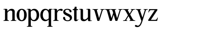 Highhope Serif Medium Font LOWERCASE