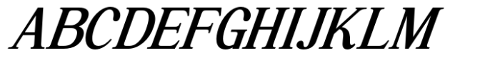Highhope Serif Semi Bold Italic Font UPPERCASE