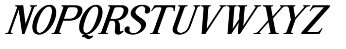 Highhope Serif Semi Bold Italic Font UPPERCASE