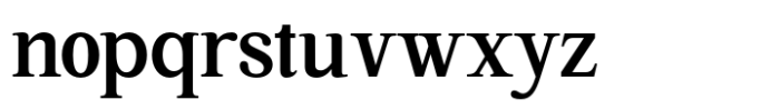 Highhope Serif Semi Bold Font LOWERCASE