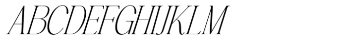 Highhope Serif Thin Italic Font UPPERCASE