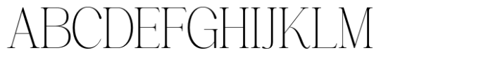 Highhope Serif Thin Font UPPERCASE