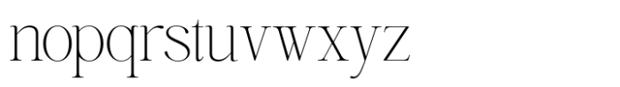 Highhope Serif Thin Font LOWERCASE