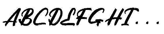 Highlag Theflora  Regular Font UPPERCASE