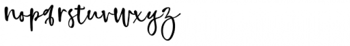 Highland Script Regular Font LOWERCASE