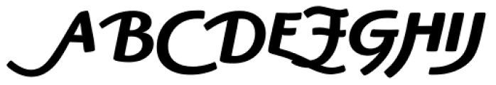 Highlander Bold Italic Swash Font UPPERCASE