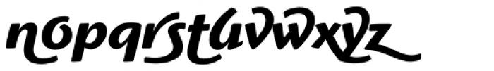 Highlander Bold Italic Swash Font LOWERCASE
