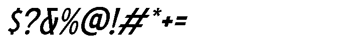 Highmark Italic Font OTHER CHARS