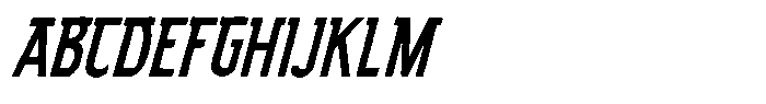 Highmark Rough Italic Font UPPERCASE