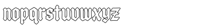 Highshade Outline Font LOWERCASE