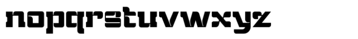 Hightech Font LOWERCASE