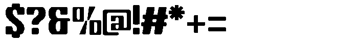 Hightop Font OTHER CHARS
